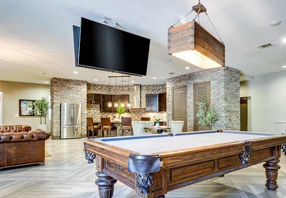 Pool Table in the Commons Area