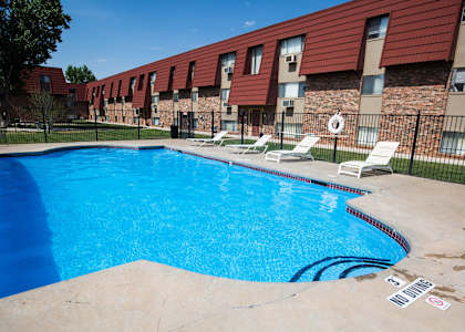 our apartments have a large pool for residents to enjoy