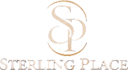 The image displays a logo with the letters "SP" intertwined and the words "Sterling Place" written below it.
