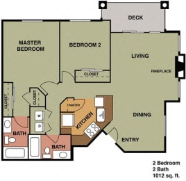  Floor Plan 2x1 B