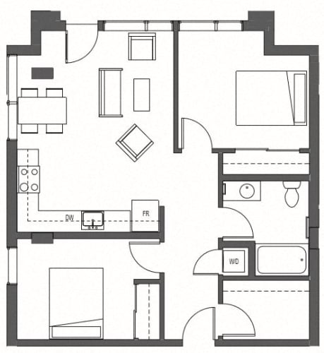 Floor Plans of Reverb in Seattle, WA