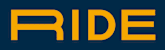 The image features the word "RIDE" in bold, yellow letters.