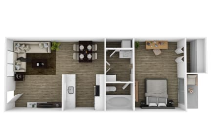  Floor Plan One Bedroom
