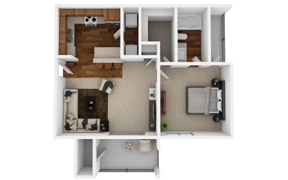  Floor Plan 1A | One Bedroom