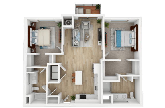 two bedroom