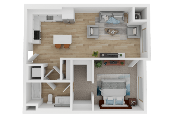 one bedroom