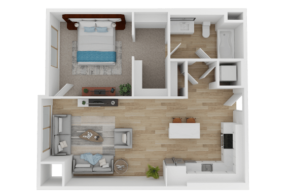 one bedroom