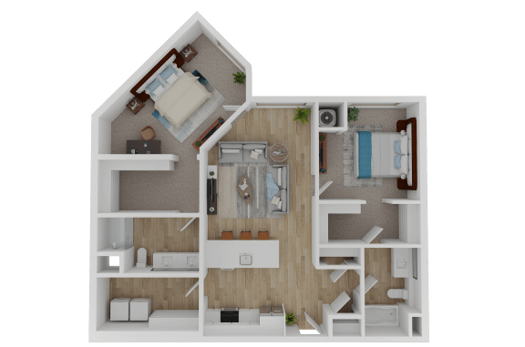two bedroom