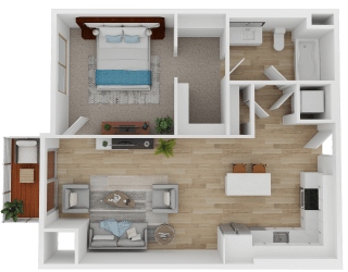one bedroom