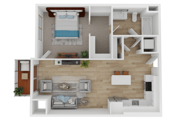 one bedroom
