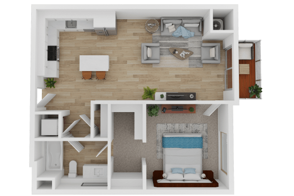 one bedroom