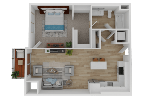 one bedroom