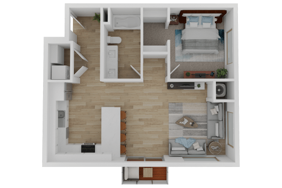 one bedroom