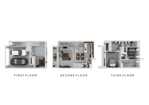  Floor Plan 2x2.5 Den, Standard Garage