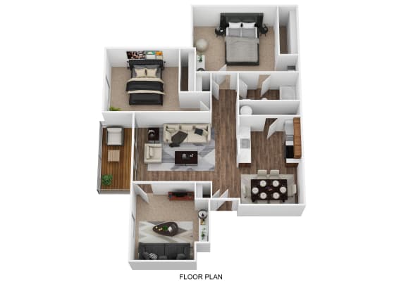 Renovated 2 bed with Den Floor Plan Renovated 2 bed with Den Floor Plan at Cooks Crossing Apartments, Milford