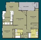 Keystone FloorPlan at Fieldstone at Glenwood Crossing, Cincinnati, OH, 45215