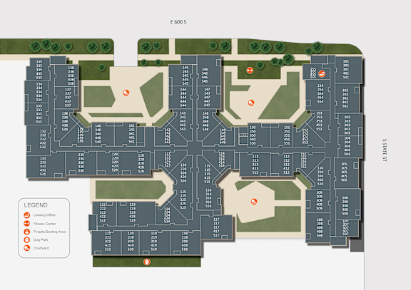 600 Lofts Property Map