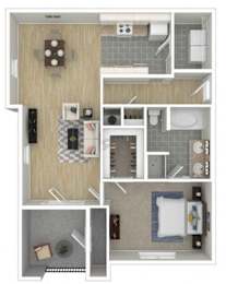 1Bed 1Bath at Mode at Melbourne, LLC Apartments, Melbourne, 32901
