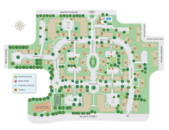 Southwood Square Community Map.