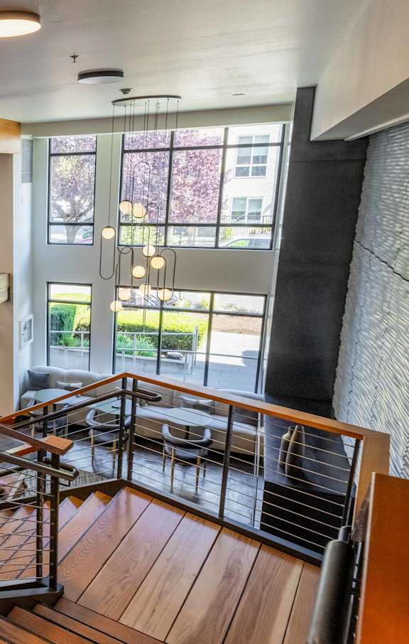 Front Living Room at The Lyric Apartments, Seattle, WA 98102