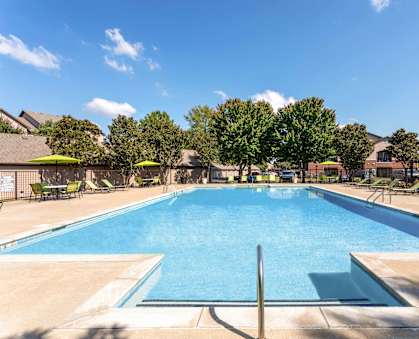 the swimming pool at our apartments