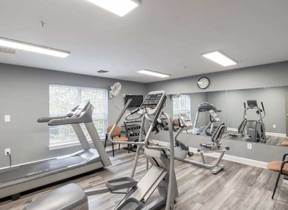 Fitness Center With Modern Equipment at Gardens of Traville, Rockville, MD, Maryland