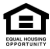 A black and white image of a house with the words "Equal Housing Opportunity" written underneath it.