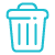 A pixelated image of a blue car.