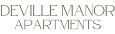a logo with the words dellman apartments on a black background