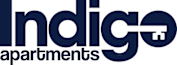 A logo for Indigo Apartments is displayed.