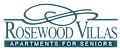 Rosewood Villas is a logo for apartments for seniors.