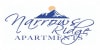 a logo for a company with a mountain and the words marvelous ridge apartments