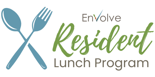 a graphic of a fork and spoon and the words recycling lunch program