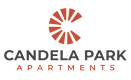 The image is a logo of Candela Park Apartments.