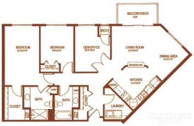 Lakewood Place floor plan, White Bear Lake, Minnesota
