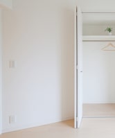 Large closet with open doors
