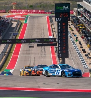 Cars racing at Circuit of The Americas