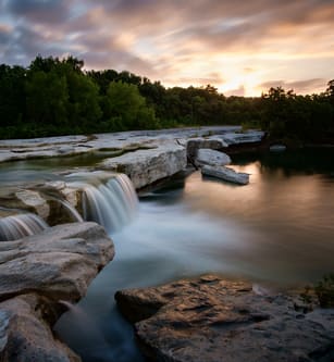 Waterfall at Mckinney Falls State Park