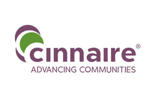 The image is of a logo for a company named "Cinnare Advancing Communities".