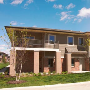 Enjoy your own private entrance at The Villas at Mahoney Park in North Lincoln, Nebraska