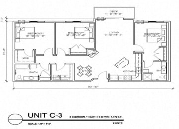  Floor Plan 3 Bedroom 2 Bathroom