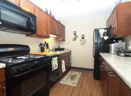 Fully Equipped Kitchens at River Commons Affordable Apartments in Norwalk CT