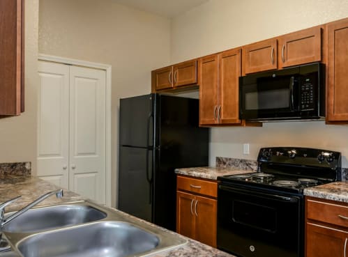 Fully Equipped Kitchens at Santos Isle Senior Apartments in Tarpon Springs FL