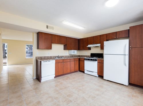 Open-Concept Kitchens at Santa Fe Oaks Affordable Apartments in Gainesville, Florida