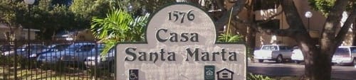 Casa Santa Marta I Senior Apartments in Sarasota, FL signage