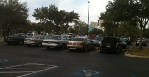 parking lot on-site at Casa Santa Marta II Senior Apartments in Sarasota, FL