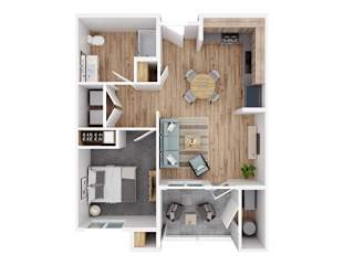 Floor Plan One Bedroom