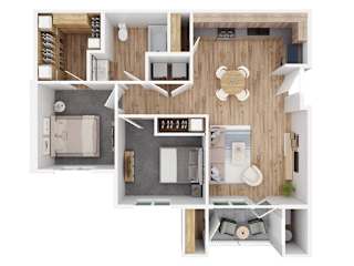 Floor Plan Two Bedroom - Type B