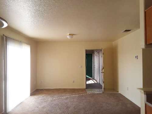 Open Living Room/Kitchen with appliances