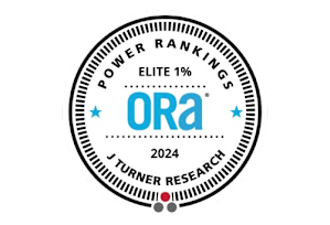 A badge indicating a top power ranking for the year 2024.